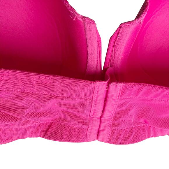 Cacique Lightly Lined Multi-way Strapless Bra Size 40DDD Floral Print Pink Lace - Picture 8 of 16